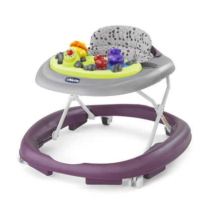 Chicco Walky Talky Activity Baby Walker with Multi-Lingual Play Tray - Flora (Purple/Grey), New