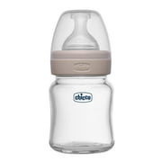 Chicco Well-Being Glass Feeding Bottle 120ml, Slow Flow Neutral
