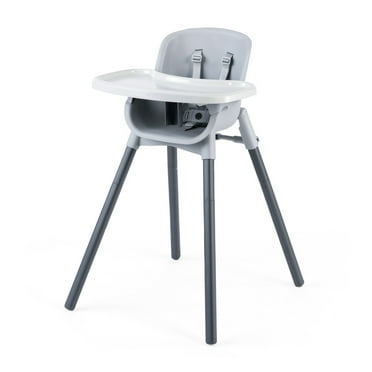 Chicco Zest™ 4-in-1 Multi-Use Folding High Chair, Low Feeding Chair, Toddler Chair, Youth Stool - Seasalt (Grey), New