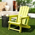 thumbnail image 1 of Chiccushion Adirondack Chair with Cup Holder, HDPE All-Weather Patio Chairs for Poolside, Backyard, Deck, Fire Pit, Yellow, 1 of 9