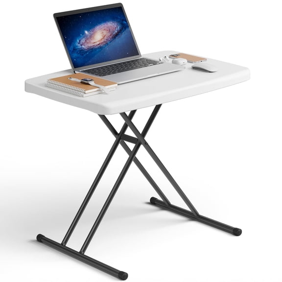 Chiccushion Folding Tables 30 Inch Adjustable Height Heavy Duty Foldable Utility for Small Space Living Dining Use