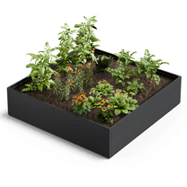 Chiccushion Raised Garden Bed, Planter for Flower Vegetables, Outdoor Plant Box Patio Backyard, Easy Assembly