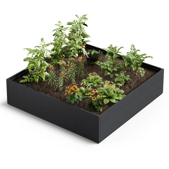 Chiccushion Raised Garden Bed, Planter for Flower Vegetables, Outdoor Plant Box Patio Backyard, Easy Assembly