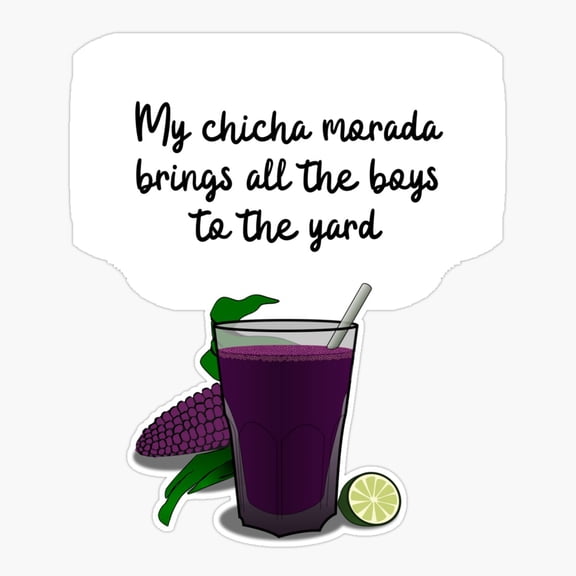 Chicha Morada Er, Phone Decal Water Bottle Stickers Car Decals, Funny Birthday Gift