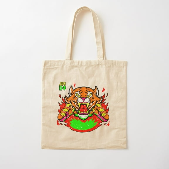 Chicha Tiger Cotton Tote Bag Canvas Tote Bag, Family Gift For Mother, Her