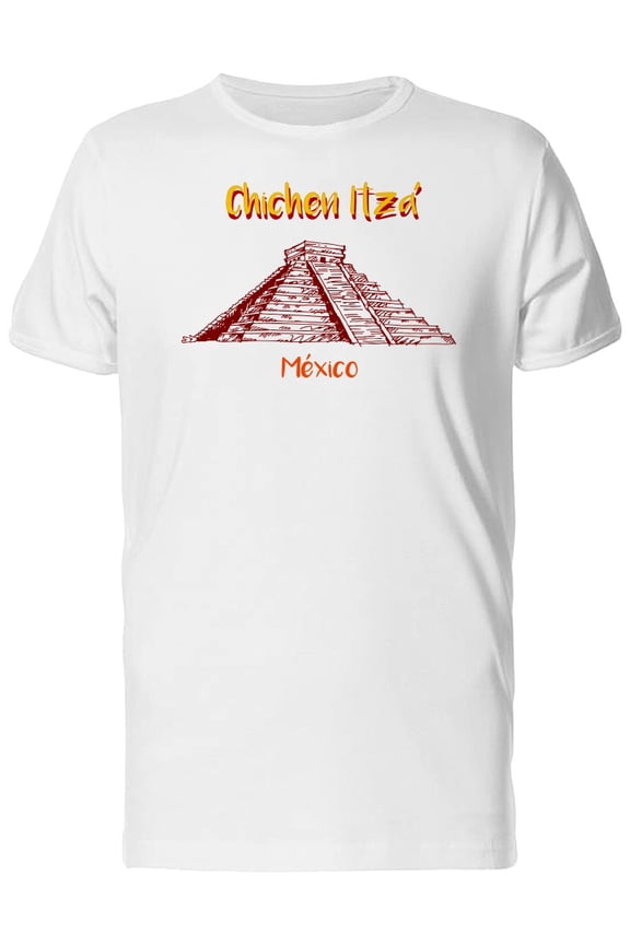 Chichen Itza Mexico Pyramid T-Shirt Men -Image by Shutterstock, Male Large