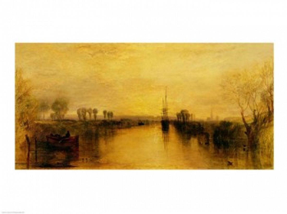 Chichester Canal c1829 Canvas Art - JMW Turner (24 x 18)