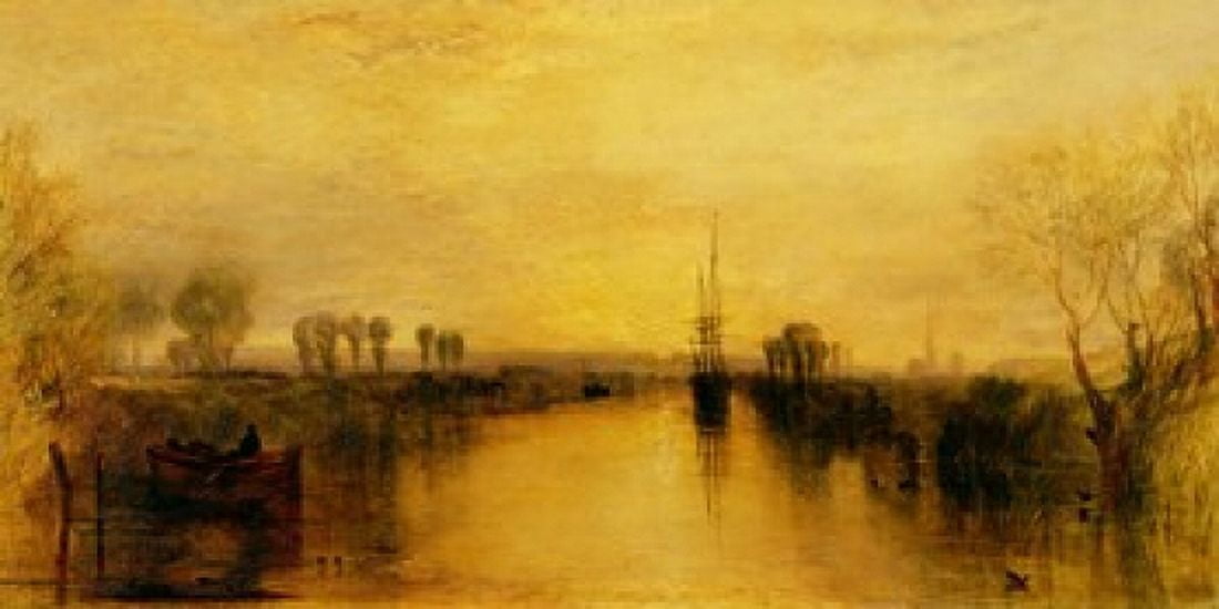 Chichester Canal c1829 Canvas Art - JMW Turner (32 x 16)