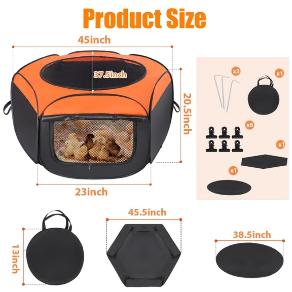 Chick Brooder Box Starter Kit for Up to 15 Chicks 1 Set