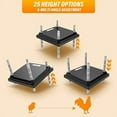 thumbnail image 1 of Chick Brooder Heating Plate, Brooder Heater Plate, Chicken Brooder, Adjustable Height Brooder Heater for Chicks, Chick Warmer Chick Holding Box Heat Lamp for 15 Chickens (10" x 10", 1 of 7
