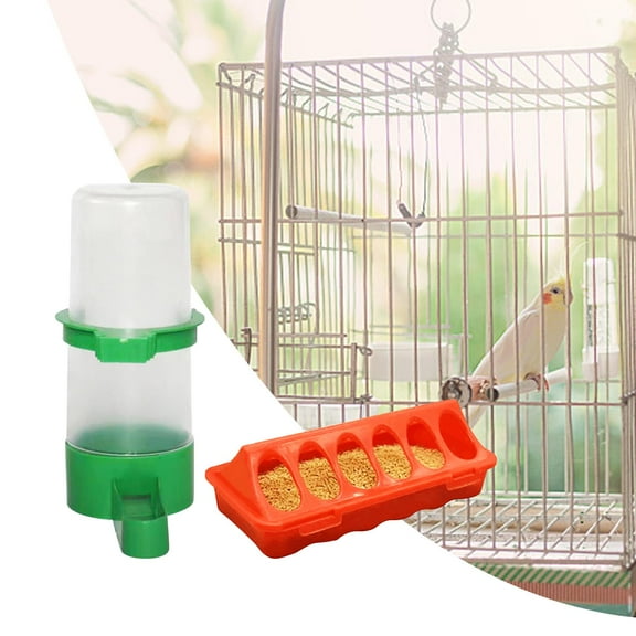 Chick Feeder And Bird Wering Bottle Wer Feeder Cage Hanging Poultry Feeding Bowl for Bird, Duck, Small Animals Large