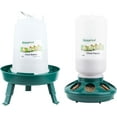 thumbnail image 1 of Chick Feeder and Waterer Set, 0.3 Gal Feeder and 0.4 Gal Waterer with 3 Adjustable Heights, 1 of 6