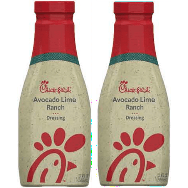 ChickFilA Avocado Lime Ranch Salad Dressing, Southwest Style, 2Pack