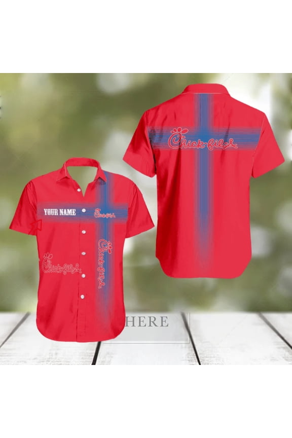 Chick Fil A Logo Brand Hawaiian Shirt Custom Name Trending Summer title