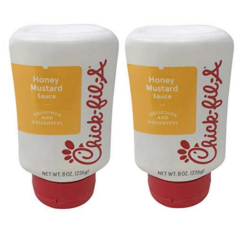 ChickFilA Sauce 8 Squeeze Pack Resealable Container Drizzling, Marinades (Honey Mustard