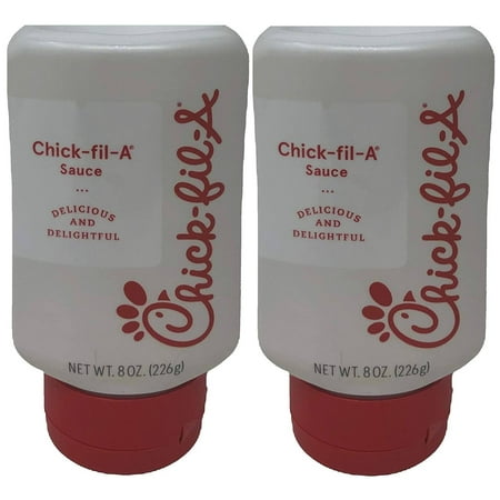 Chick-Fil-A Sauce 8 oz. Squeeze Bottle - Resealable Container For Dipping, Drizzling, and Marinades 2-Bottle Pack (Chick-Fil-A)