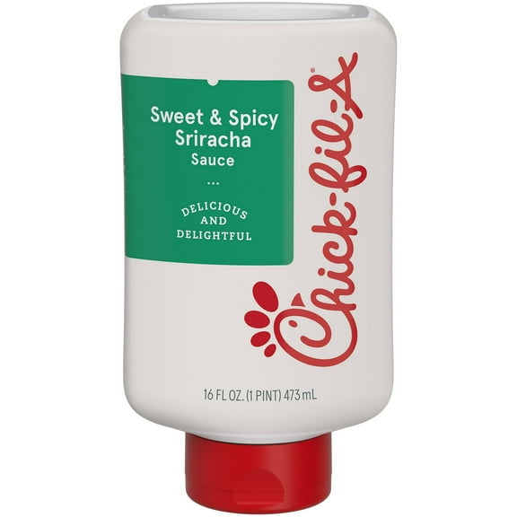 Chick-Fil-A Sweet & Spicy Sriracha Sauce 16 fl oz Squeeze Bottle (Pack of 4)