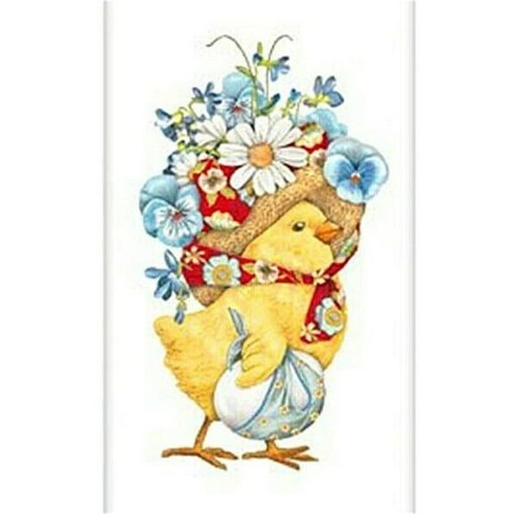 Chick Flower Bonnet Flour Sack Towel