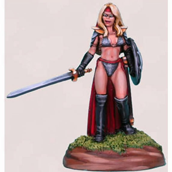 Chick In Chainmail No 4 Female Fighter Miniature Elmore Masterwork Dark Sword Miniatures