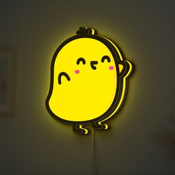 Chick LED Lightbox - Cute Easter Cartoon Animal Decor, Custom Led Sign for Home Office Shop Decor (Width 12 inch, 30cm)