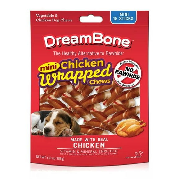 Chick Mini Sticks Dog Food - 15 Count - Pack of 3