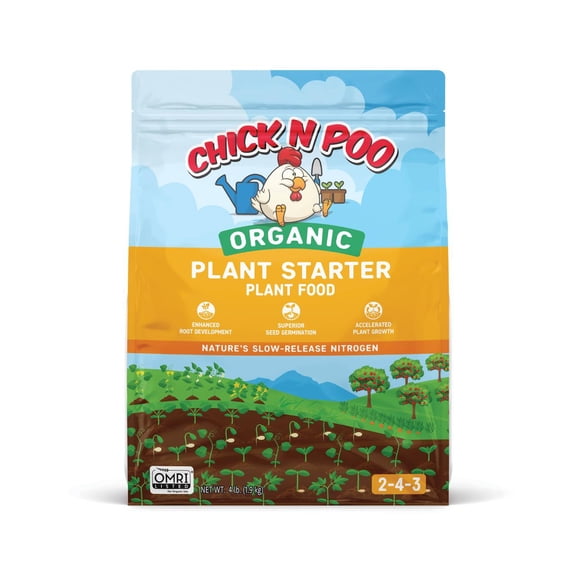 Chick N Poo Plant Starter Organic Plant Food 4lb 2-4-3
