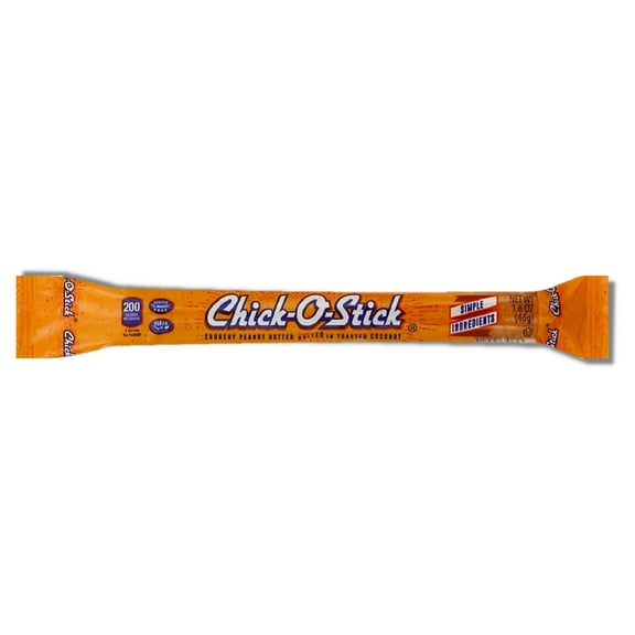 Chick-O-Stick, Crunchy Peanut Butter and Toasted Coconut, Candy Bar 1.6 oz, Allergens Not Contained