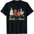 thumbnail image 1 of Chick Or Treat Halloween Witch Spooky Chicken T-Shirt, 1 of 2