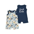 thumbnail image 1 of Chick Pea Baby Boy 2 Pk Rompers, Sizes Newborn-9 Months, 1 of 2
