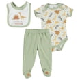 thumbnail image 1 of Chick Pea Baby Boy 3 PC Footed Pant Set, Sizes Newborn-9 Months, 1 of 2