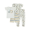 thumbnail image 1 of Chick Pea Baby Boy & Toddler Boy 4 PC Tight Fit Cotton Sleepwear Pajamas, Sizes 12 Months-4T, 1 of 2