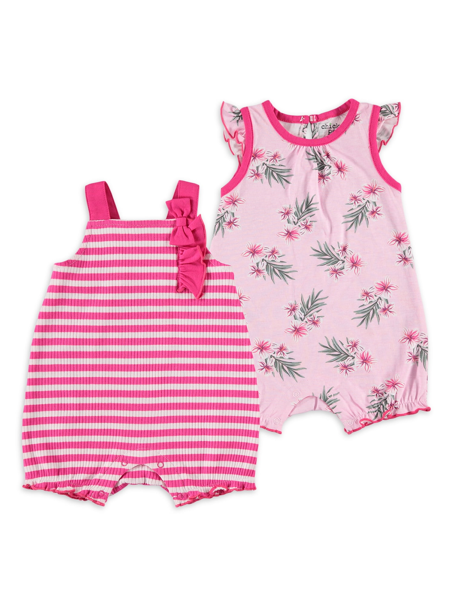Chick Pea Baby Girl Pk Rompers, Sizes Newborn-9 Months