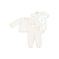 thumbnail image 1 of Chick Pea Baby Girl 3 PC Quilted Cardigan Set, Sizes Newborn-9 Months, 1 of 2