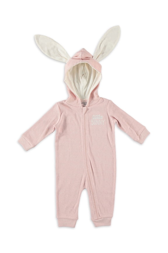 Girl Little Bunny Fashion Coverall, Sizes Newborn-9 Months
