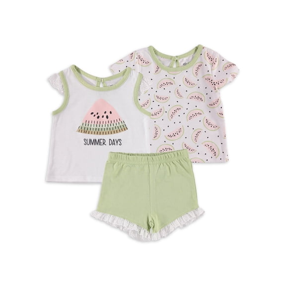 Chick Pea Baby Cutie Pie, Outfit Sets (Girl's), 3-Piece Set, Sizes 6-9 Months
