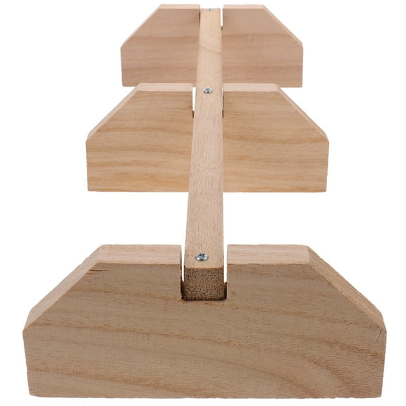 Wooden Chicken Perch Roosting Bar - Smooth Natural Wood Hen Roost Stand for Coop, Safe for Chicks and Birds, 15.74 x 5.90 x 2.55 Inches