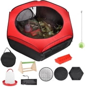 Matalde Chick Starter Kit with Chicken Playpen Brooder Box with Tent Waterer Feeder Bundles