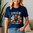thumbnail image 1 of Chick or Treat Halloween Shirt, Chicken Tee, Trick or Treat TShirt, Spooky Season Shirts, Halloween Summer, Summerween, Funny Halloween Gift, Halloween Chicken Tshirt, 1 of 5