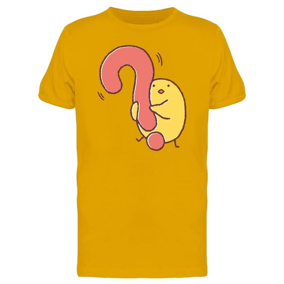 Chick With A Question Mark Tee Men's -Image by Shutterstock
