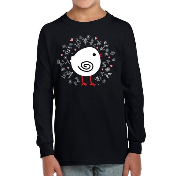 Chick With A Spiral Wing Long Sleeve Toddler -Image by Shutterstock,  3 Toddler
