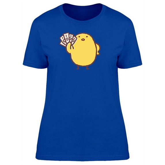 Chick With Bills Cartoon T-Shirt Women -Image by Shutterstock, Female Large