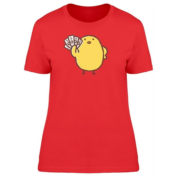 Chick With Bills Cartoon T-Shirt Women -Image by Shutterstock, Female XX-Large
