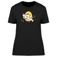 thumbnail image 1 of Chick With Fish Cartoon T-Shirt Women -Image by Shutterstock, Female Large, 1 of 2