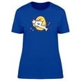 thumbnail image 1 of Chick With Fish Cartoon T-Shirt Women -Image by Shutterstock, Female Small, 1 of 2