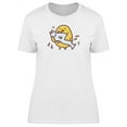 thumbnail image 1 of Chick With Fish Cartoon T-Shirt Women -Image by Shutterstock, Female XX-Large, 1 of 2