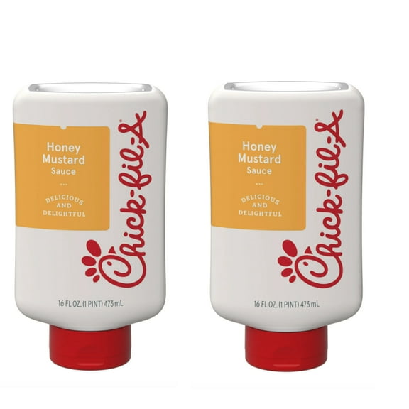 Chick-fil-A Honey Mustard Sauce, 16 fl oz Squeeze Bottle pack of 2