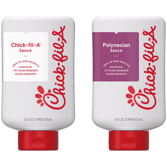 Chick-fil-A Sauce Bundle -- Chick-fil-A Sauce and Polynesian Sauce - 16 ounces each