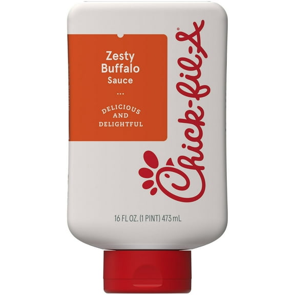 Chick-fil-A Zesty Buffalo Sauce, 16 fl oz Squeeze Bottle- Pack of 4