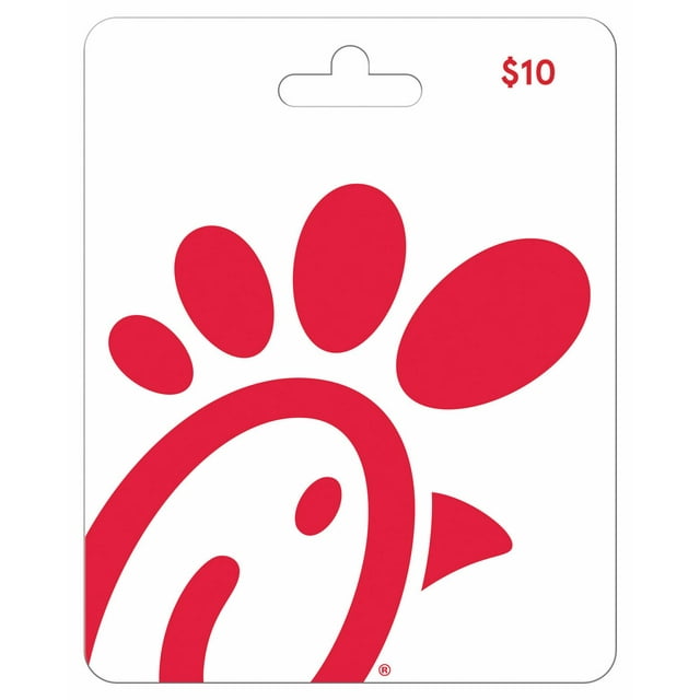 Chick fil a 10 Gift Card