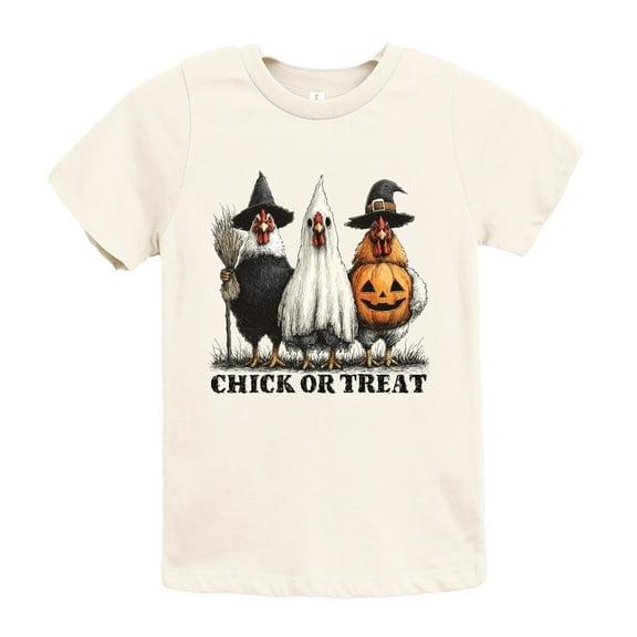 Chick or Treat Halloween Chickens - Youth Short Sleeve Graphic T-Shirt and Toddler Short Sleeve Graphic T-Shirt